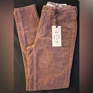 Nanette Lepore Women's 2/26 Dusty Purple Hamilton Skinny Corduroy Pants NEW